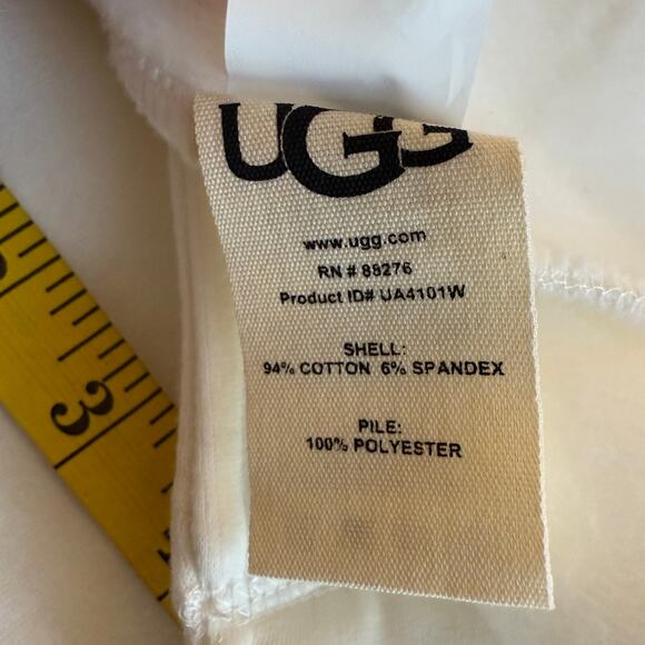 UGG Duffield Robe Womens Large Cream Fleece SOFT Comfort Classic Lux Angel Bath - Picture 9 of 16